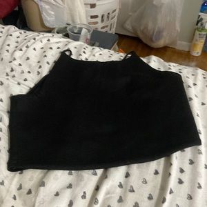 A black crop top